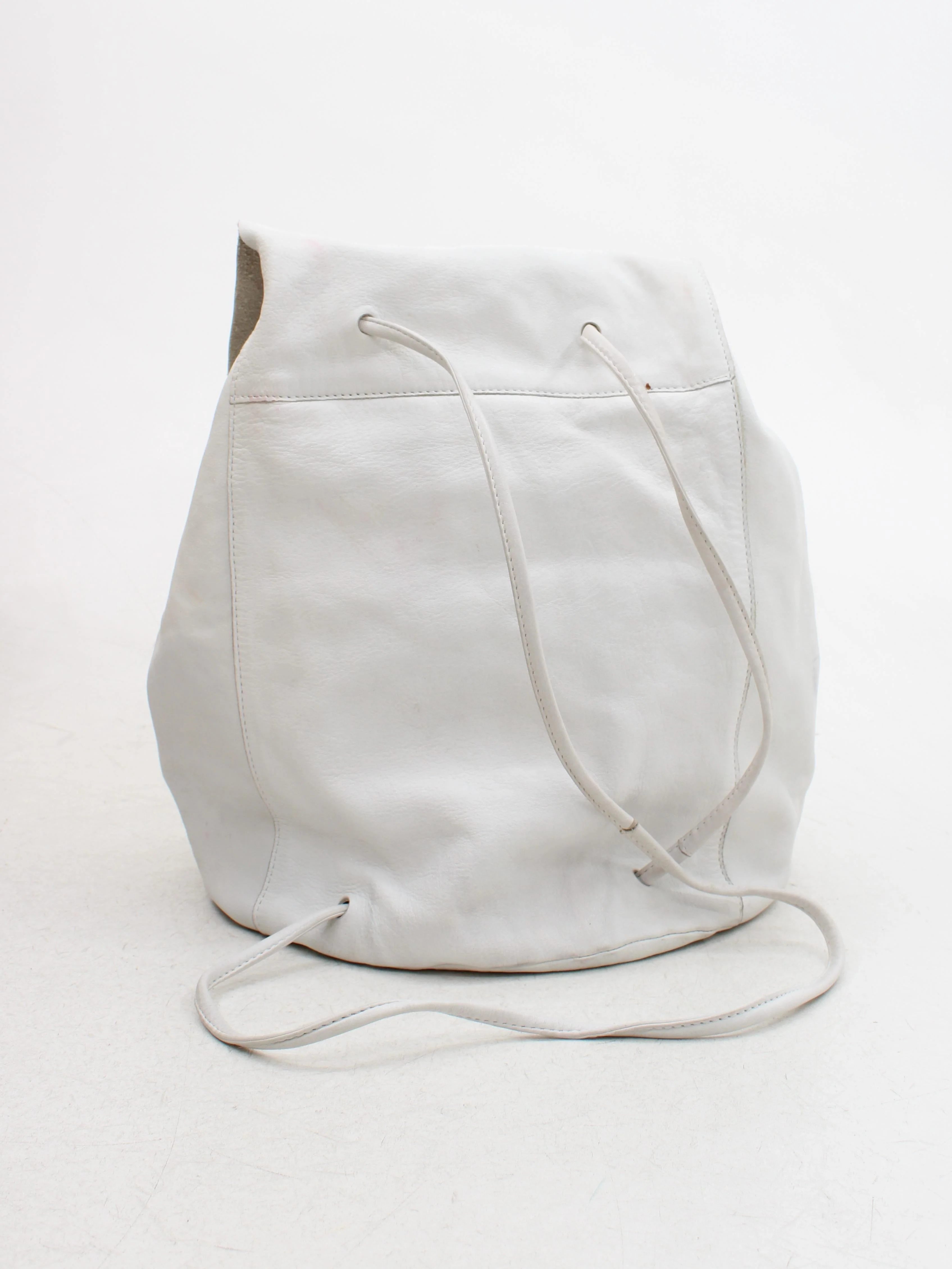 COS Men's Bag White 100% Leather Backpack - Image 2