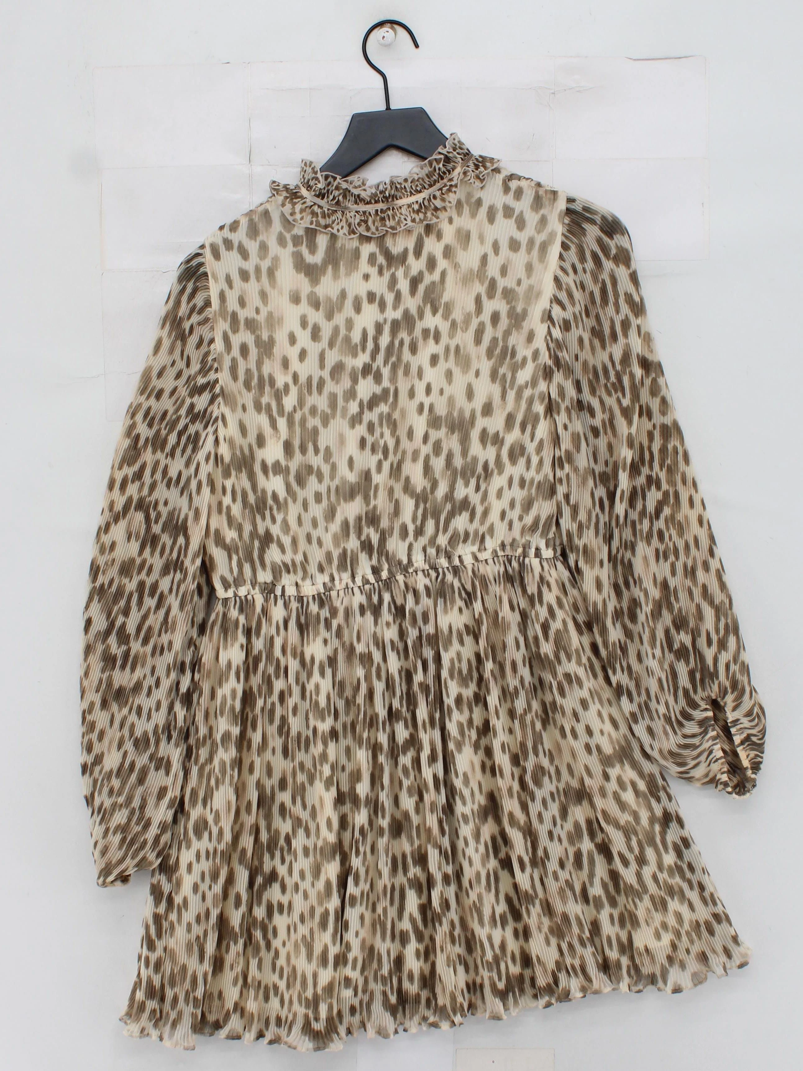 French Connection Shirt Mini Dress UK12 in Multi - Image 2