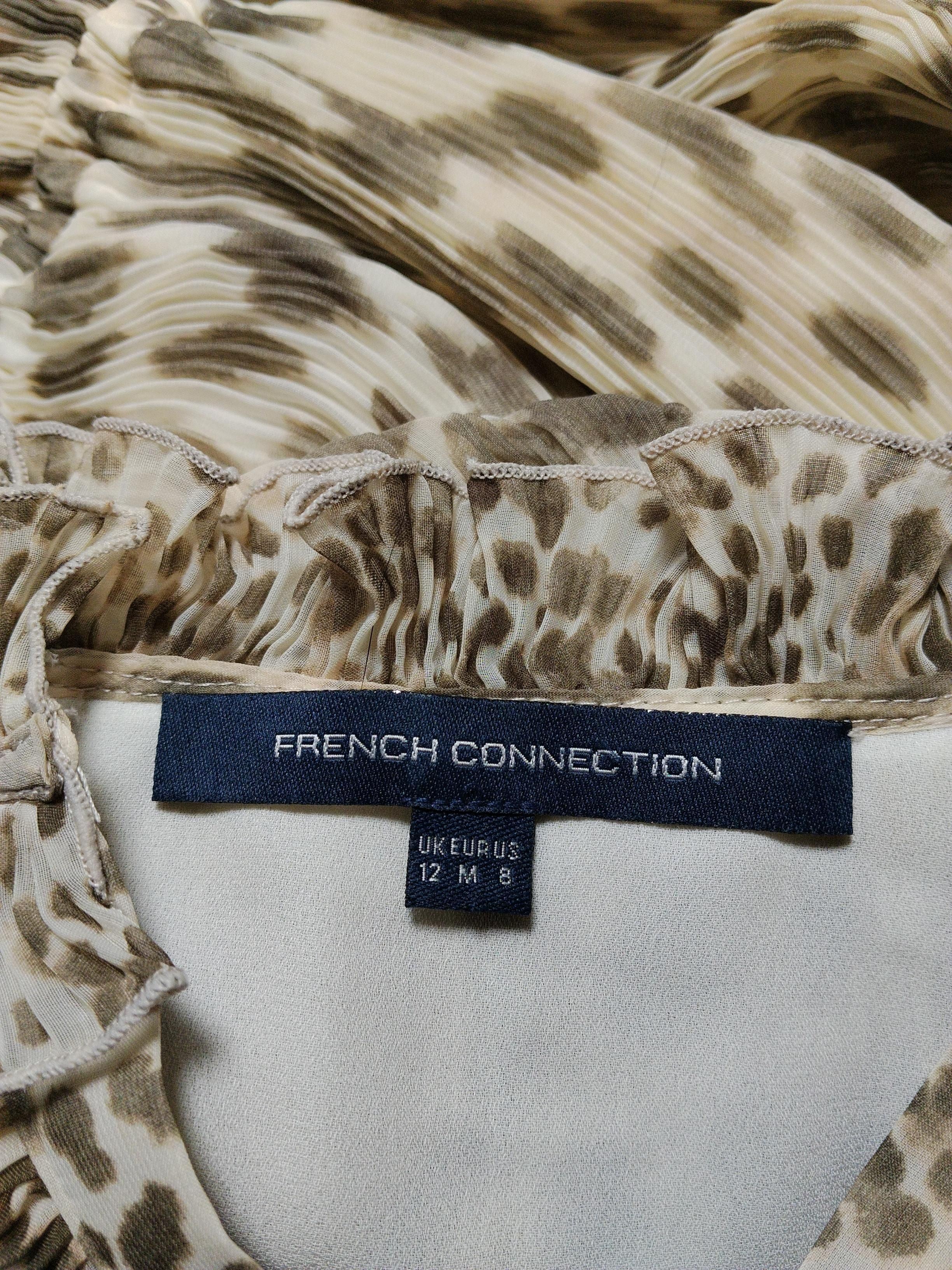 French Connection Shirt Mini Dress UK12 in Multi - Image 5