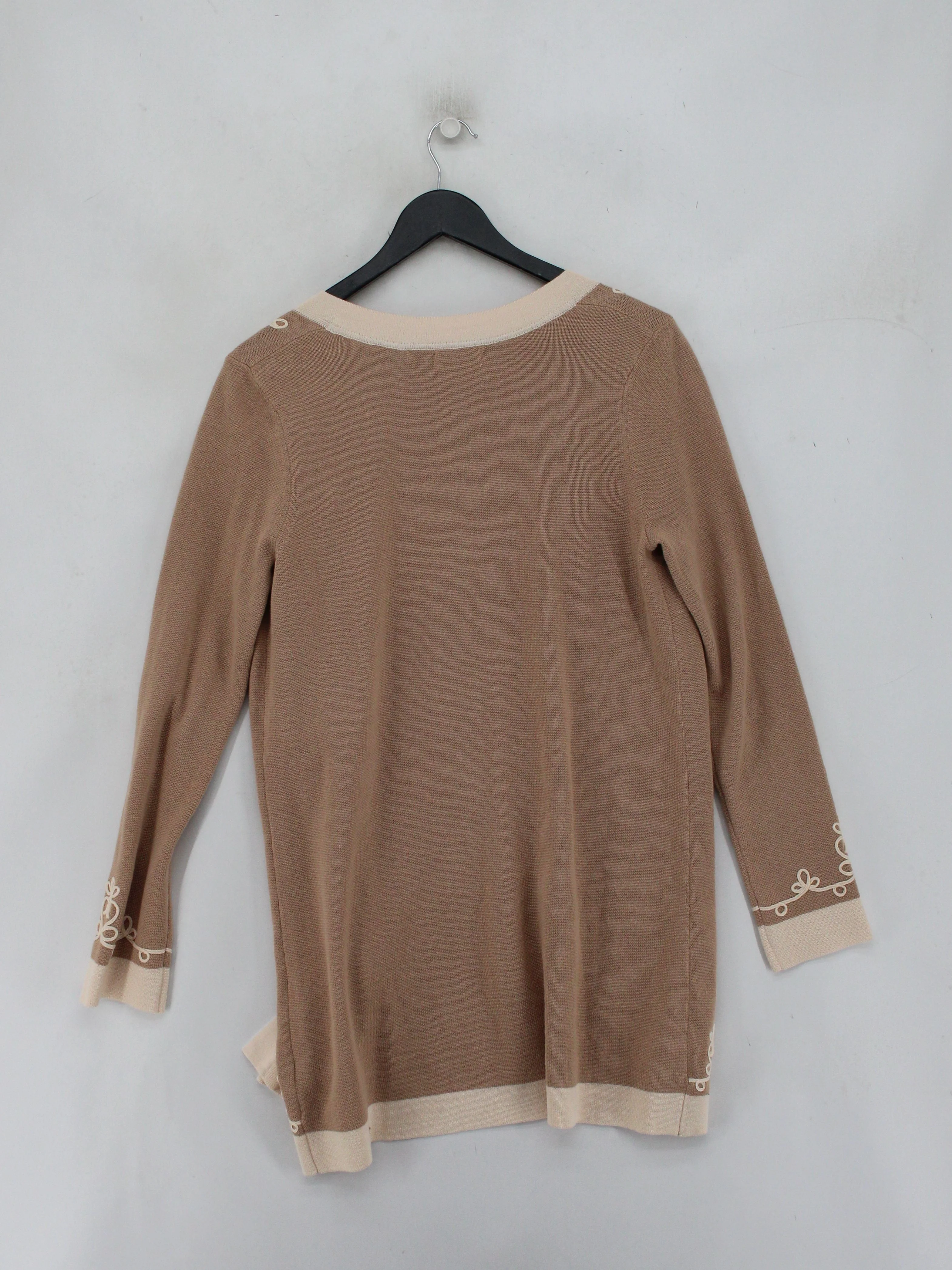 Monsoon Women's Cardigan S Brown Floral 100% Other Round Neck Cardigan - Image 2