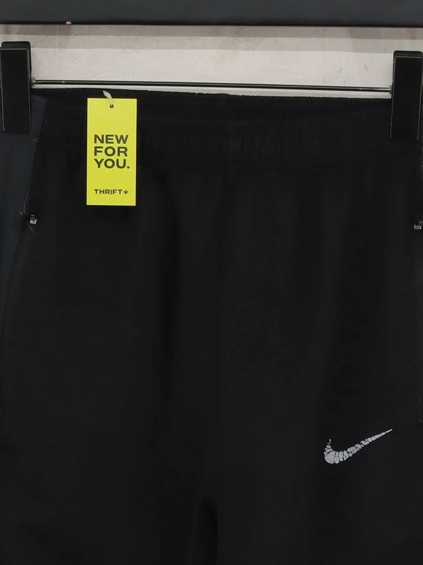 Nike Men's Sports Bottoms M Black 100% Polyester Sweatpants - Image 3