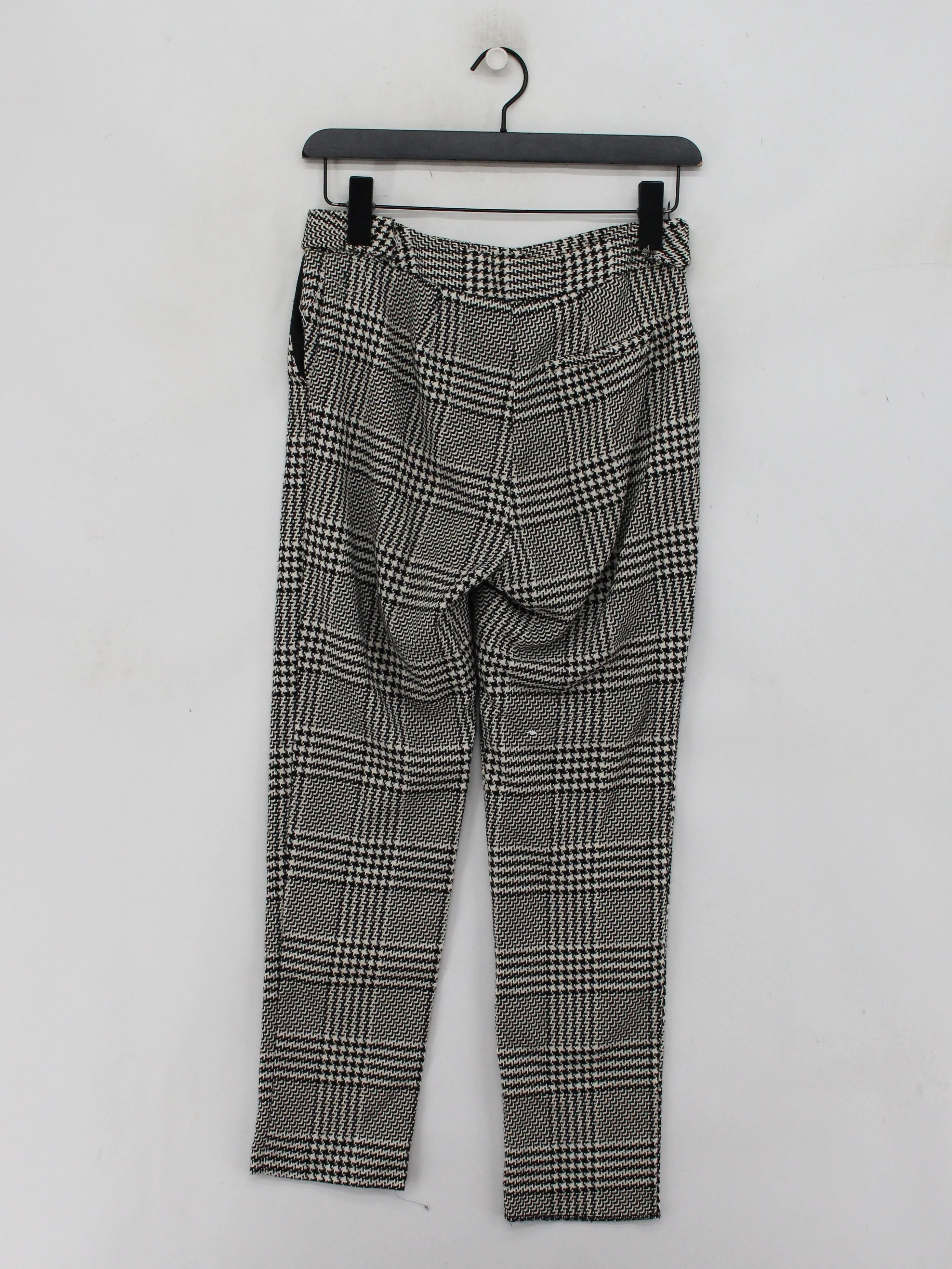Topshop Women's Trousers UK 8 Black Polyester with Viscose, Elastane Capri - Image 2