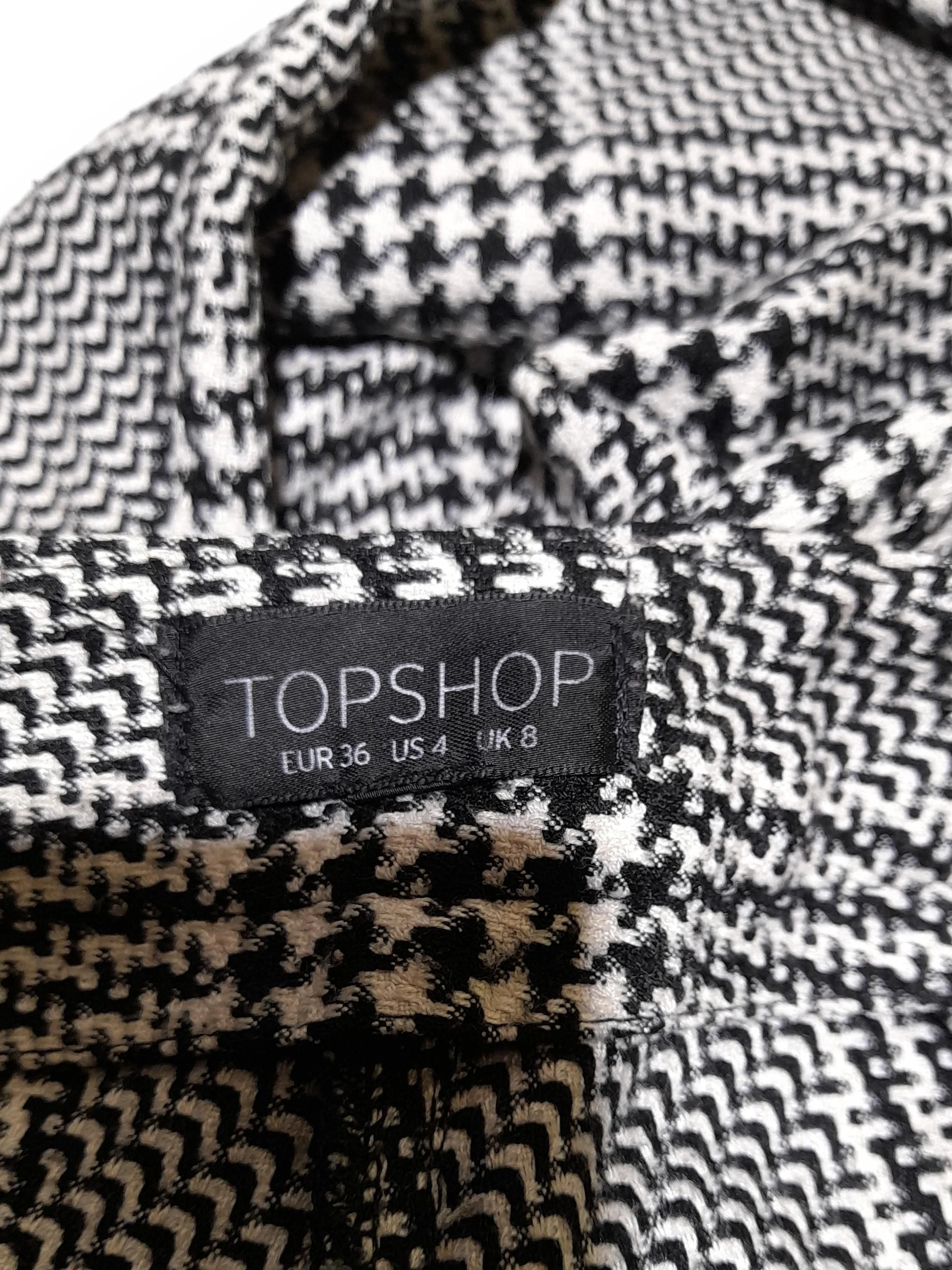 Topshop Women's Trousers UK 8 Black Polyester with Viscose, Elastane Capri - Image 5